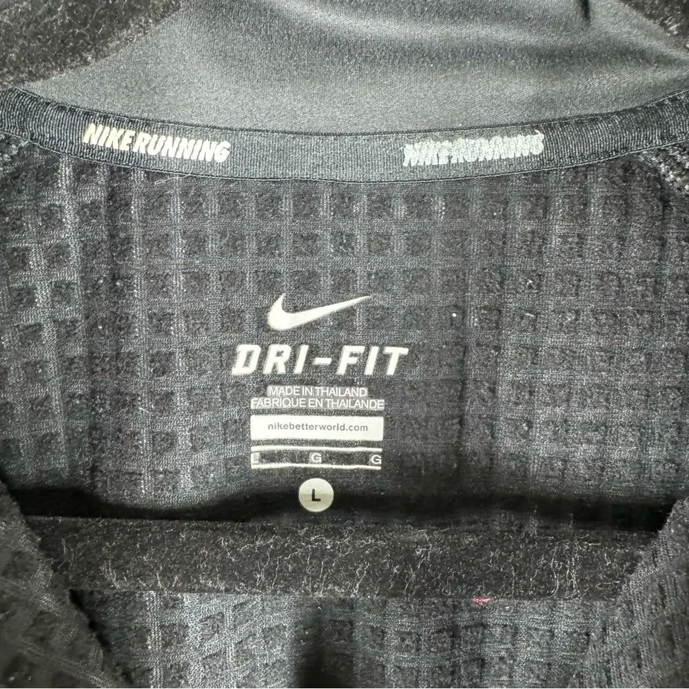 Nike Shield Element Full Zip Running Jacket Black Gray Women’s Size Large